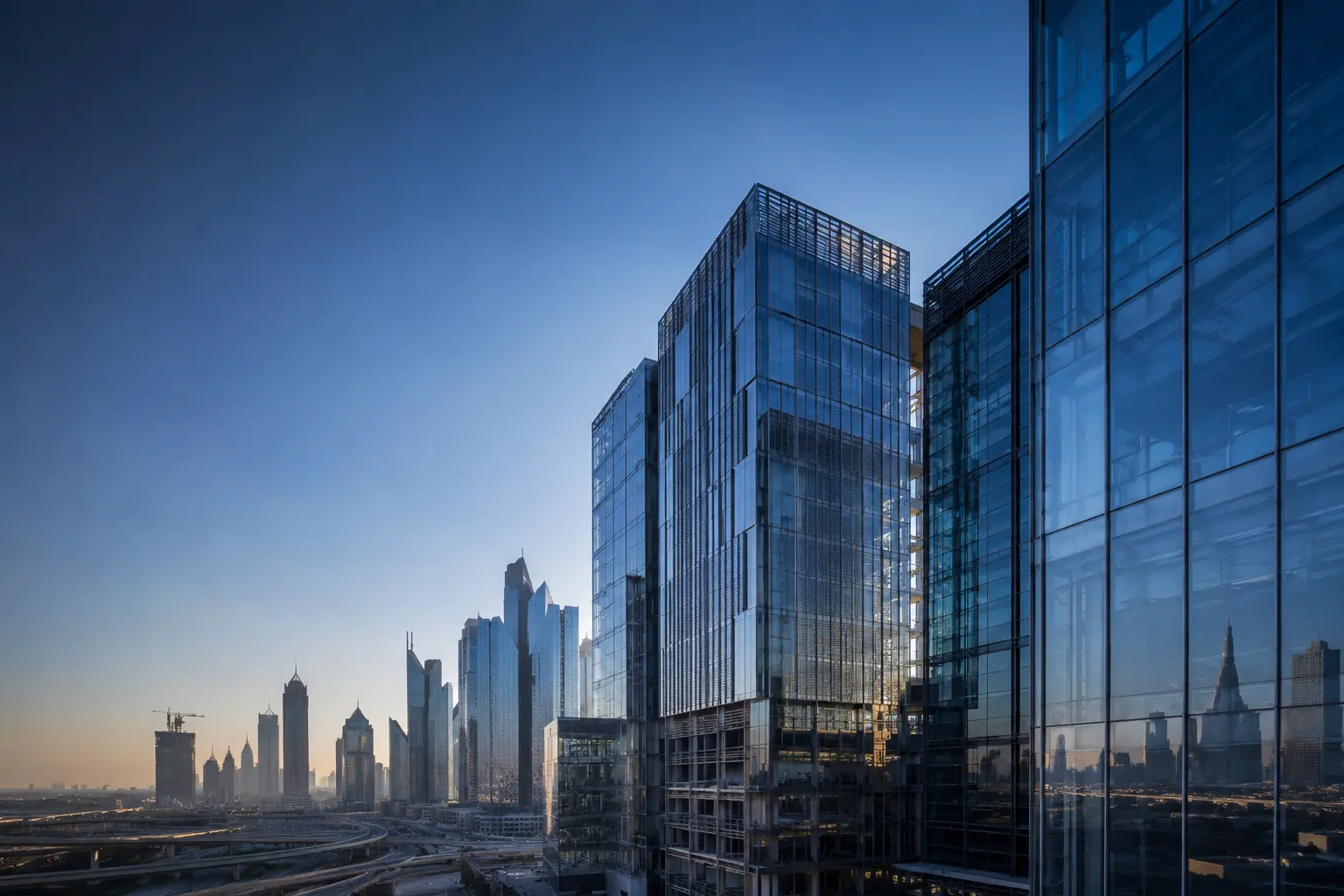 Modern high-rise built environment in the UAE